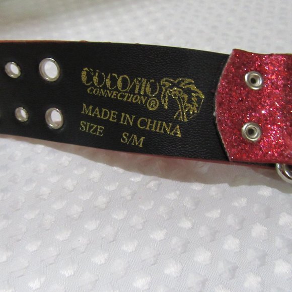 Red sparkle belt Ladies small - Picture 5 of 5